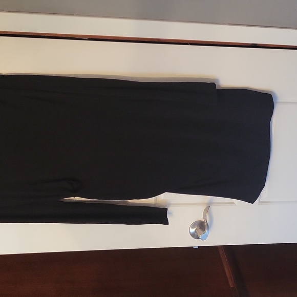 Rebecca Minkoff l dress l size Large l Dress l roushed l gathered bodycon l blk - Picture 8 of 14